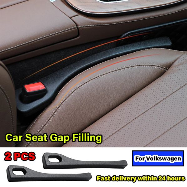 2pcs Car Seat Gap Filler Strip Accessories For Volkswagen VW Golf 4 5 7 Caddy GTI T-ROC Passat Arteon Tiguan Jetta MK4 Bora B5